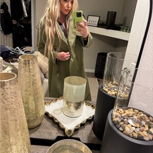 Stylish Olive Green Trench Coat